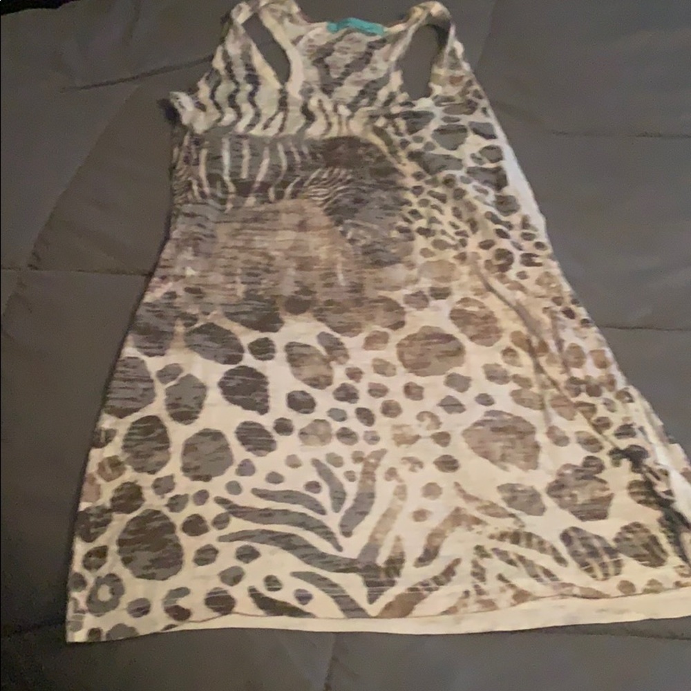 Zebra tank racer back. Small at Nordstrom.